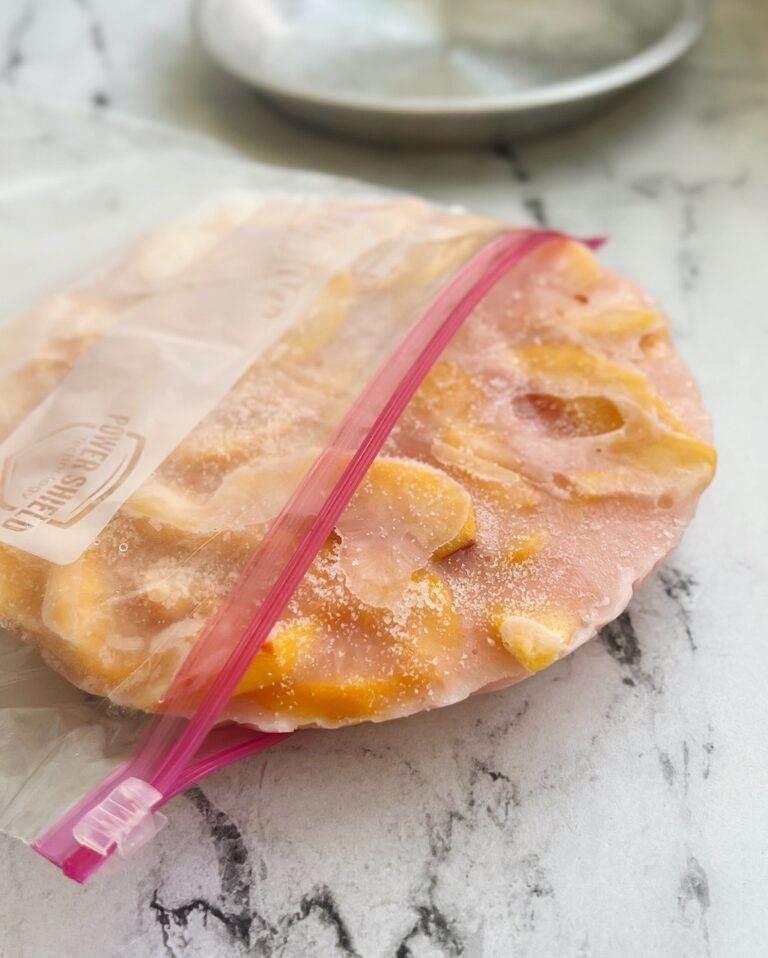 Freezer Peach Pie Filling